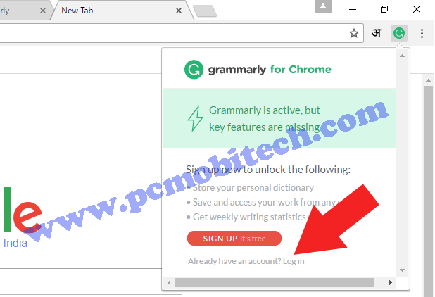 grammarly extension google chrome